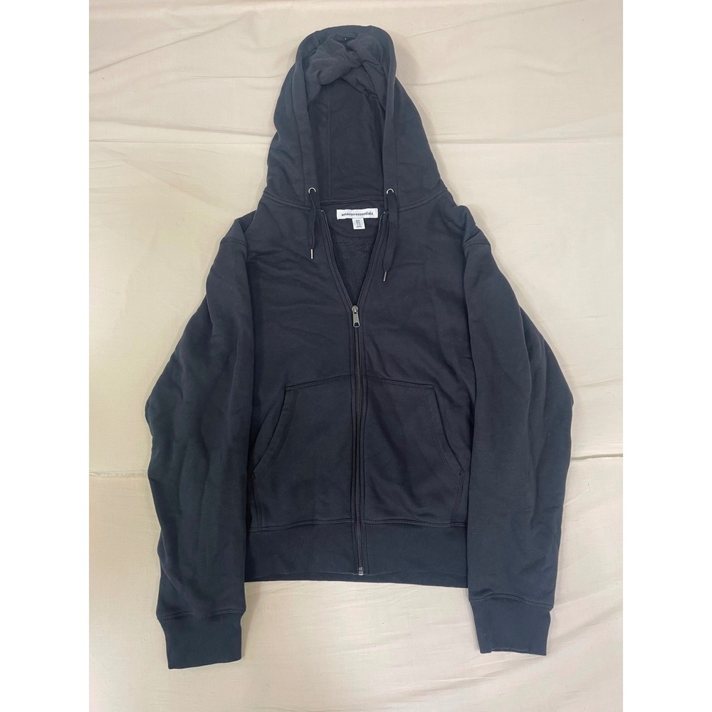 Amazon Essentials Black Full Zip Fleece Hoodie Sweatshirt Womens XL